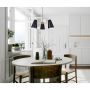 HARKEN Gold + Matte Black Chandelier