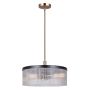 JENNER Matte Black and Gold Chandelier