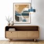 Daylon Blue Shade/Black Pendant Light