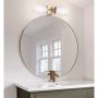 KINSLEA Flat Opal/Gold Vanity Light