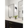 KINSLEA Flat Opal/Matte Black Vanity Light