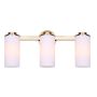 KINSLEA Gold 3 Light  Vanity