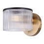 Jenner Gold with Matte Black Wall Light