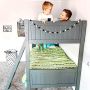 Twin Bunk Bed-Grey