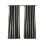 Seren Room Darkening Dual Header Curtain Panel 50 x 84
