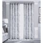 Kyoto Floral Grommet Panel 52x84 White