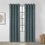 Portland Jacquard Grommet Panel 52x84 Steel Blue