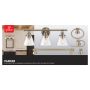 5 Piece Antique Brass Bath Set