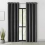 Navar Faux Suede Blackout Grommet Curtain Panel 52x84