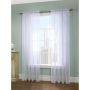 European Voile Pair Rod Packet Panel 112 x 84 White