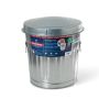 37L Galvanized Steel Trash Can With Lid