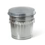 37L Galvanized Steel Trash Can With Lid