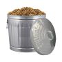 37L Galvanized Steel Trash Can With Lid