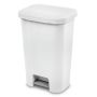 Poubelle à Pédale 45 L Blanc