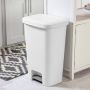 Poubelle à Pédale 45 L Blanc