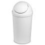 9.5 L Vanity Wastebasket White