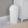 9.5 L Vanity Wastebasket White