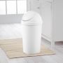 9.5 L Vanity Wastebasket White