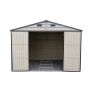 Duramax Woodside Plus Grey Vinyl Shed- 10.5' x 8'