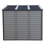 Duramax Woodside Plus Grey Vinyl Shed- 10.5' x 8'