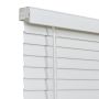 72" x 64" Faux Wood 2" White