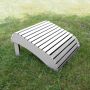 Recycled HDPE Adirondack Footstool -White