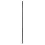 1 1/4" x 10 1/4' 18 Gauge Chain Link Top Rail – Black
