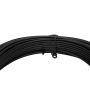 9 Gauge Chain Link Bottom Wire – Black (100' Coil)