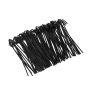 6 1/2" 11 Gauge Chain Link Fence Ties – Black (100 Pieces)