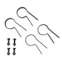 1 7/8" Chain Link Offset Bands – Black 4/Pack