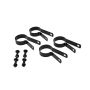 1 7/8" Chain Link Offset Bands – Black 4/Pack