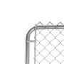 Porte Chaîne 42" x 48" avec Maillage 2" x 11 Ga – Gris