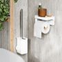 Brosse de toilette adhésive Flex blanche