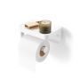 Étagère adhésive Flex pour papier toilette - Blanc