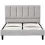 Ann Upholstered Bed Queen in Linen Stone