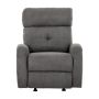 York Grey Rocker Recliner