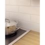 Cuisinière autoportante moulure inox