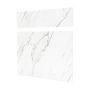 Panneau de cuisinière blanc Carrara