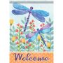 Summer Large Flag Dragonfly House