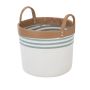 30cm Diameter White Rope Basket