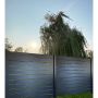 Panneau d’Intimité London 6’ x 6’ Aluminium Noir