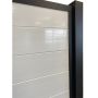 Panneau de Clôture Farmhouse 6’ x 6’ Blanc et Noir