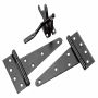 London Gate 40'' x 6' Black Aluminum Privacy Gate