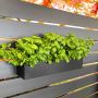 Heavy Duty Black Aluminum Planter For London & Oslo Panels
