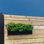Heavy Duty Black Aluminum Planter For London & Oslo Panels