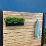 Heavy Duty Black Aluminum Planter For London & Oslo Panels