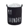 45.7cm Fabric Hamper With Words