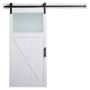 37" x 84" Modern Farmhouse Barn Door with Track