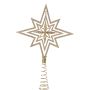 Tree Topper Gold Moravian Star