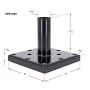 Kit d’ancrage de poteau 4x4 inox
